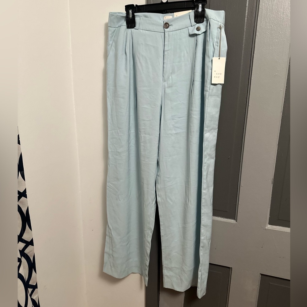 a new day Light Blue Wide Leg High-Waist Pants
